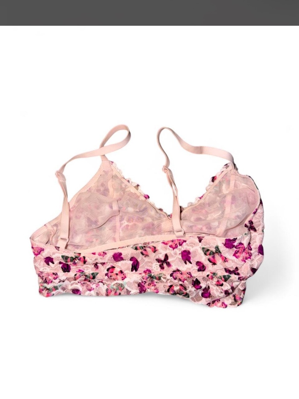 Victoria’s Secret Floral Lace Bralette - Pink - Picture 2 of 4